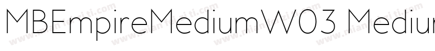 MBEmpireMediumW03 Medium Regula字体转换